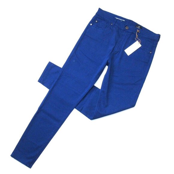 Ag Adriano Goldschmied Pants - NWT Adriano Goldschmied AG Farrah Skinny Ankle in Egyptian Blue Sateen Pants 30